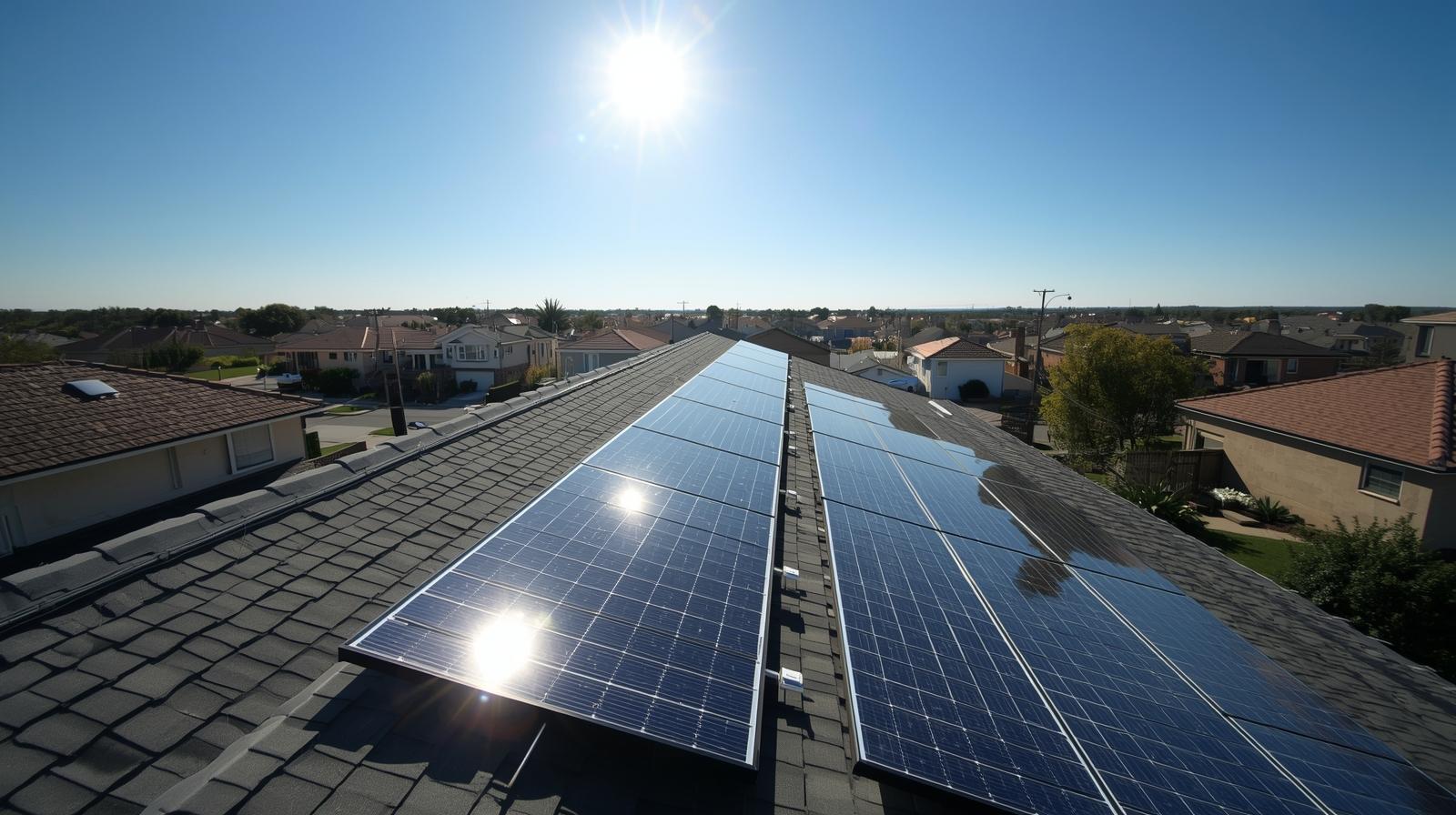 Residential solar panel installation by Prairie Power Solutions
